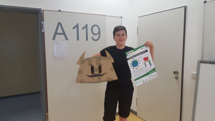 Paul ist kreativ bei der Arbeit