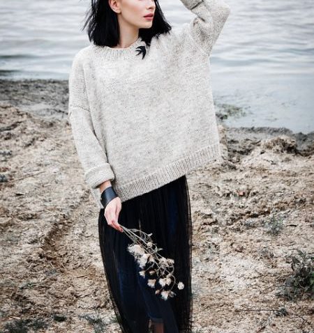 Model am Meer