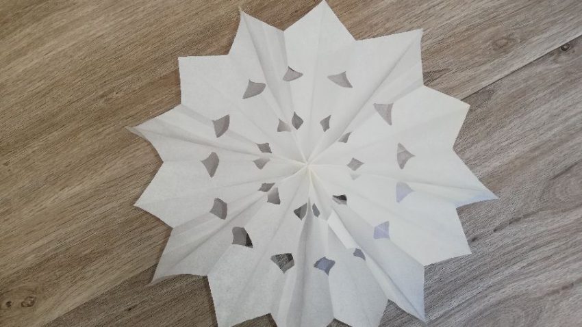 Fertige Schneeflocke