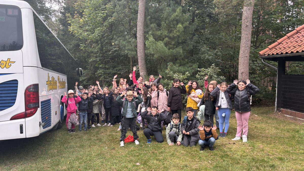 Wir waren viel an der frischen Luft: 
im Wald, auf dem Spielplatz, in der Sandkuhle und am See.