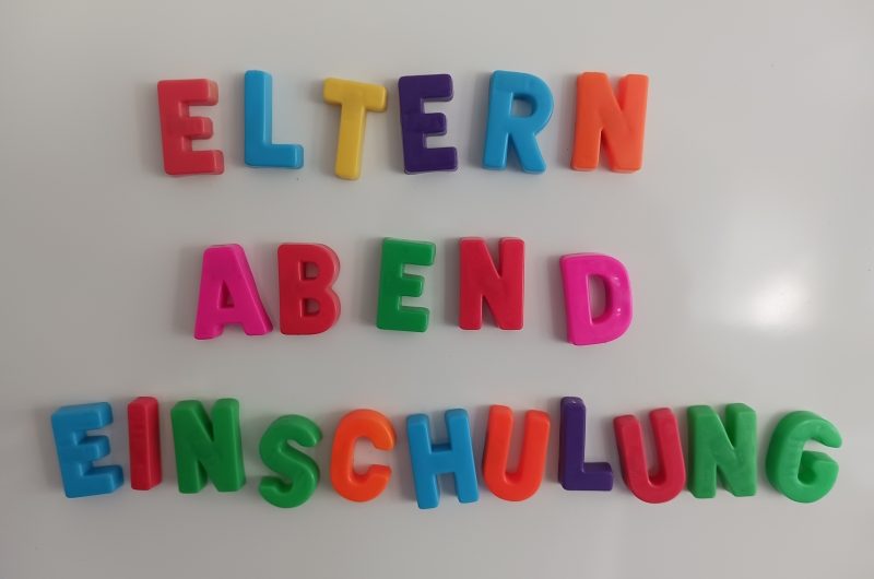 Elternabend für die neue 1. Klasse