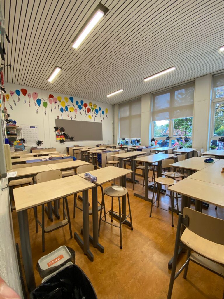 Unterrichtsraum einer Schule in Amersfoort