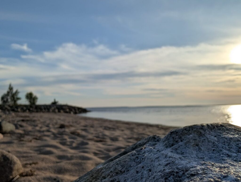 Am Strand in Oulu