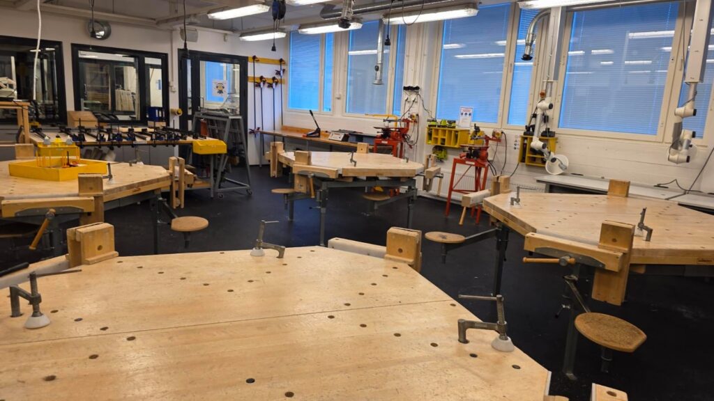 Werkraum einer Schule in Oulu
