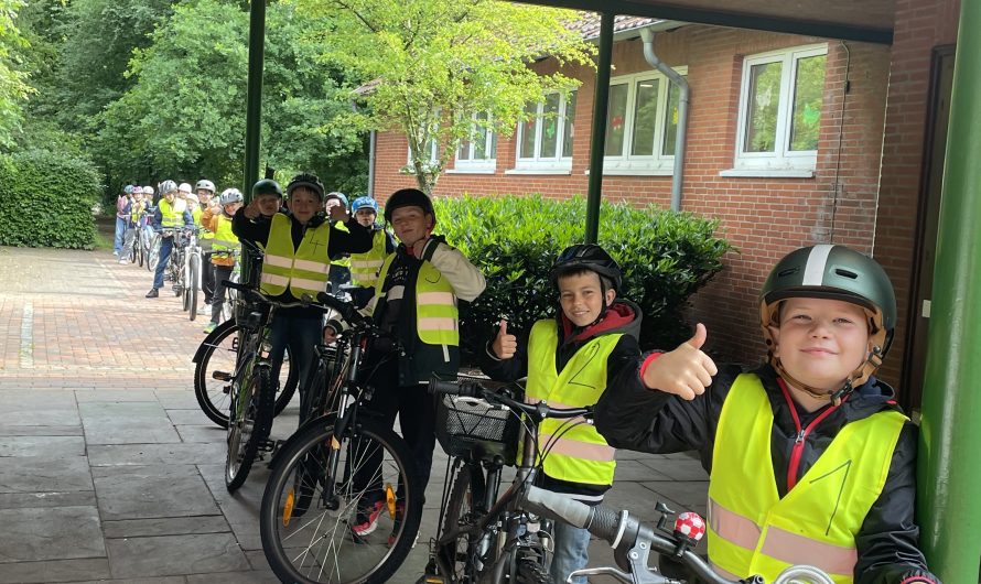 Radfahrprüfung in Tinnen