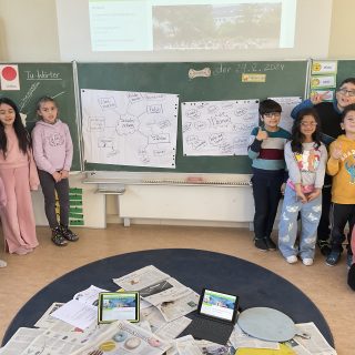 Die Schüler der neuen Schülerzietungs-AG an der Wohltbergschule