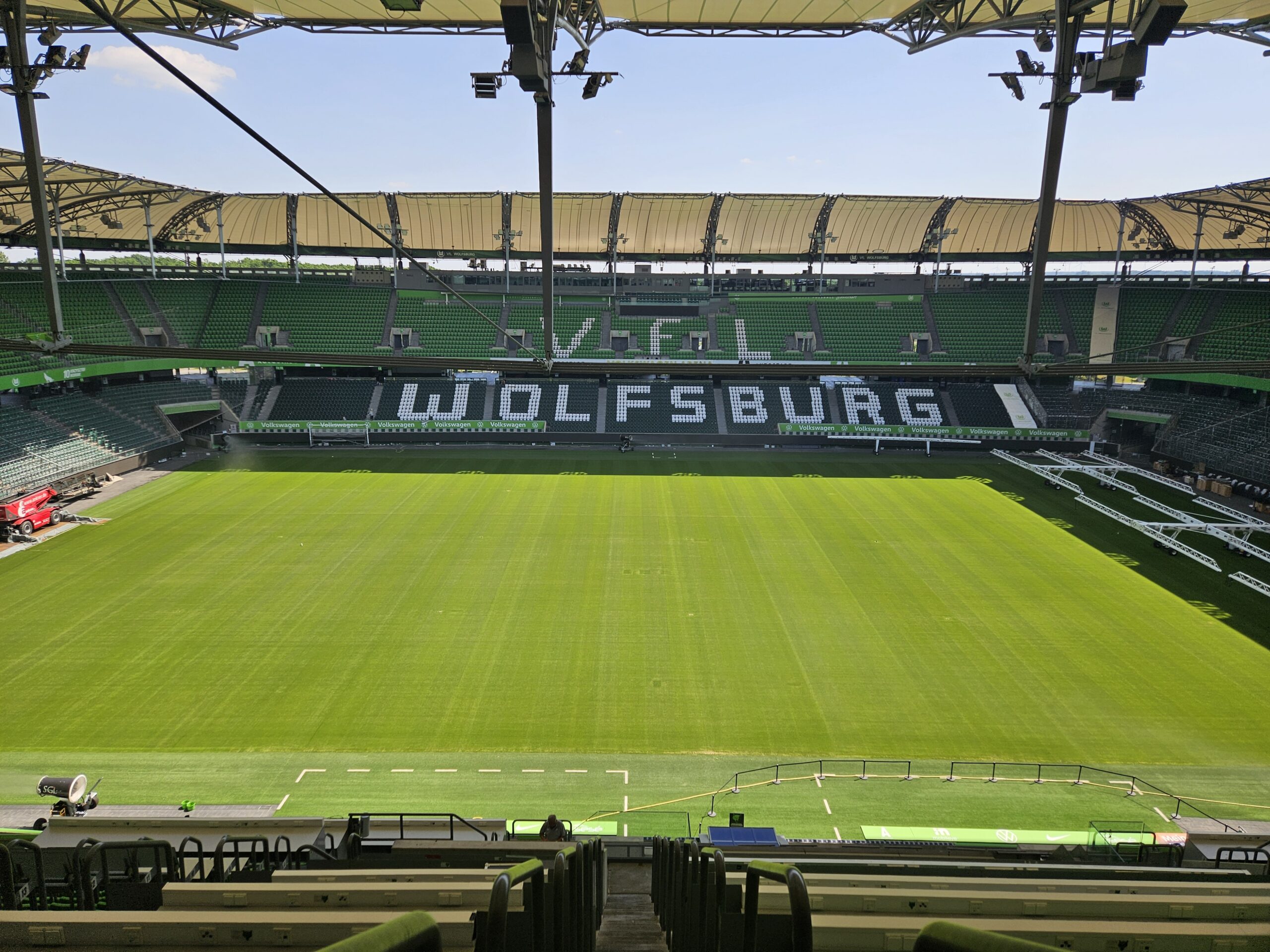 Zu Besuch im Stadion des VFL Wolfsburg