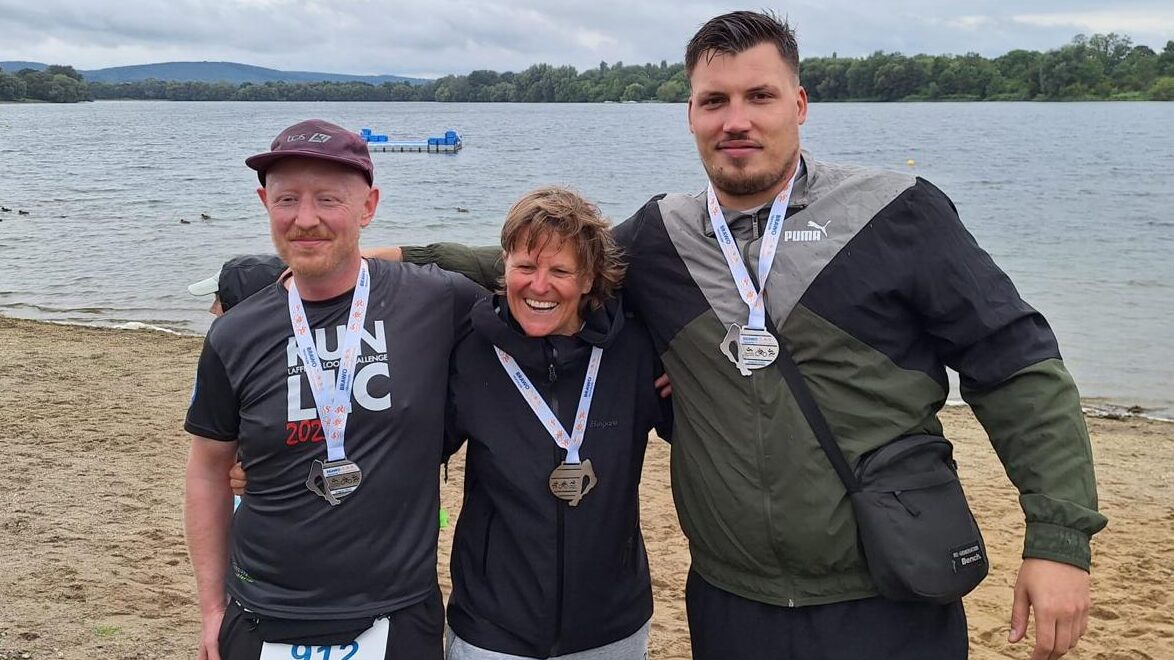 Glückliche Teilnehmer: Tillmann Petrasch, Iris Antelmann und Ramo Berghorn.