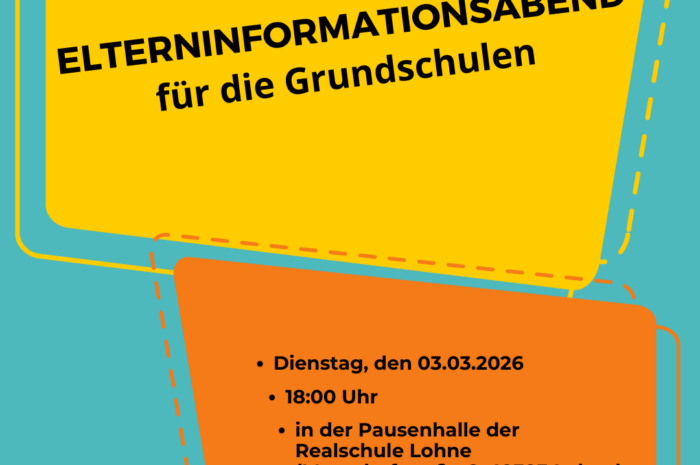 Elterninformationsabend am 03.03.2026 um 18:00 Uhr