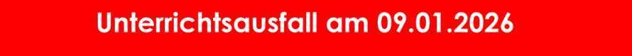 Aktuelle Wetterlage: Unterrichtsausfall am 09.01.2026