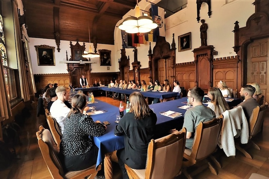Begrüßung im Rathaus